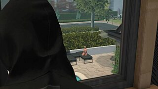 Ο γείτονάς μου με το τεράστιο πουστά του ενώνεται με τη bimbo θετή μητέρα του για φανταστικό ρόλπλεϊ δίπλα στην πισίνα και δράση με τα στήθη