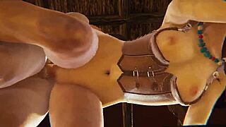 Horizon Zero Dawn - Aloy får creampie hårt i 3D porr! Stunning rödtopp tar allt!