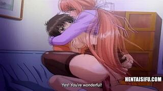 Bogini daje nieocenzurowane lekcje seksu przed ślubem w retro hentai stylu