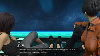 Ztroskotaný ve vesmíru 14 - Horká milf s obříma prsama a křivkovým outfitem má nip slip