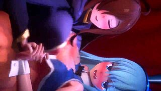 야, 이 코노사부 카우걸 컴필 본 적 있어? 모두 작은 18+ 베이비들이 MMD 스타일로 세게 타!