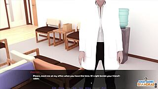 ella gets licked during phone call