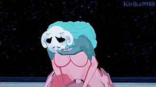 Nel Tu og Tier Harribel i vill Bleach hentai sex!