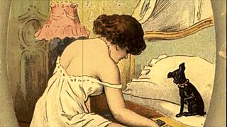 Vintage animation showcases retro hairy scenes in classic anime style