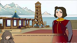 Korra svítí velkými prsy v trenéru čtyř elementů, kniha 5 😍