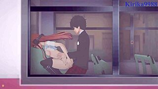 Hej Futaba, Ann i Ren, zanurzmy się w dziką akcję futanari creampie!