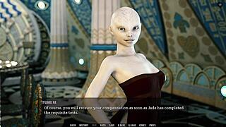 Лесбийский анальный оргия с большими сиськами в 3D мультике interracial группа