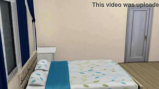 Talia Parte 3 Zorra Pelirroja Adolescente Engaña con Polla Monstruosa de Papá en Acción de Culo Grande