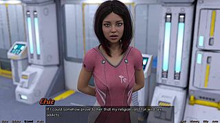 Strekker ut med stor pupper milf i Stranded in Space 91 😍