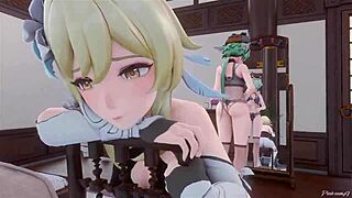 오 맨, 핑크사마 몬드슈타트 밤 에피소드에 레즈비언 후타나리 액션