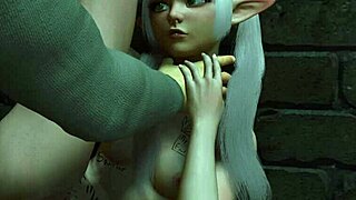 Эльфийка Фрирен получает стоячий трах в этой сексуальной 3D пародии