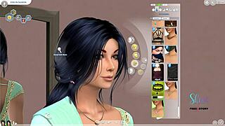 Criando sim de garota jovem indiana para diversão em cartoon 3D