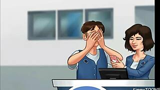 Summertime Saga Sjokk! Kimmytoons suger meg bak skranken på jobb!