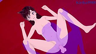 毛利兰和铃木园子在名侦探柯南本子中获得激烈中出性爱