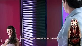 性感乳房和硬乳头在户外公共动漫透过服装闪耀