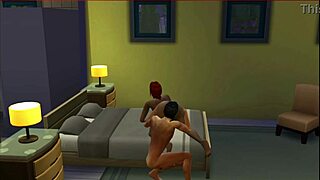 Tetas Grandes de Madrastra Rebotan en Animación 3D