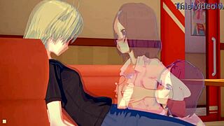 Рин Тояма и Ко Ягами ныряют в дикое лесбийское и футанари действие! 😘