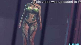 ivy's obsession animation teases wild monster cock action
