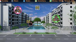 大城市快感12 - 哇，Scott和Olivia在这个狂野的3D卡通场景中胡搞