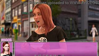 도시의 여름 06 - 작은 빨강 머리 여자가 라면 즐겨