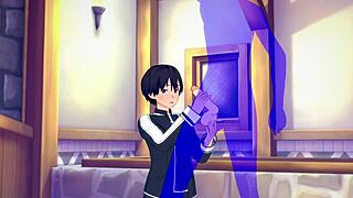 คิริโตได้หันมือร้อนในซอร์ดอาร์ตออนไลน์ยาโออิ