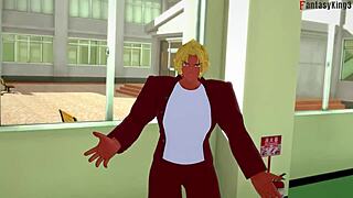 Koneko Enfrenta Tentação em High School DxD NTR Loucura Capítulo 5 com Fantasia de Tetões Grandes