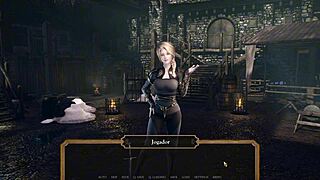 她带我去城堡观景，我忍不住和她的大奶激情做爱