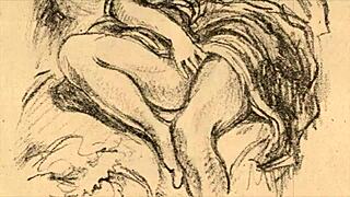 Винтажные эротические иллюстрации показывают ретро аниме сцены с чувственными деталями