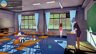 wow, complete gameplay of hs tutor part 32, milf teacher gets rough with big cock 😍