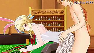 Paimon、Lumine和Aether能应付这个激烈的原神性交吗？！