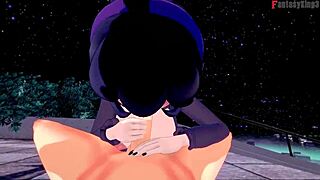 Hex Maniac训练师在宝可梦幻想教室里激烈性爱