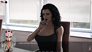 Ms. Denvers, your torn stockings and big tits make you the sexiest teacher in this anime game.