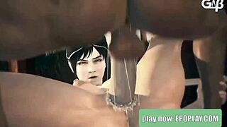 Είμαι εμμονικός με αυτή την πόρνη Monster Hunter που γαμάται σε 3D!