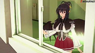 ハイスクールDxDの黒歌が巨乳でワイルドなNTRファンタジーに3Dマンガアクションでダイブ ファンタジーキング3 😍