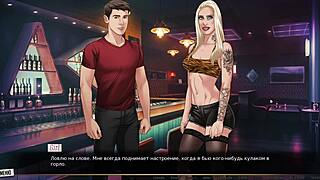 Teljes játékmenet a Red String 21. részéből azzal a szexi szőke tetovált csajjal és kicsi cicijeivel, akik kezelik a hatalmas farkat