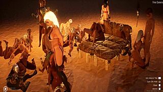 Si kdaj pomislil kakšen je orgija divjih živali v divji 3D hentai grupni akciji?