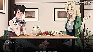 טסונאדה וטנטן נותנות עבודת יד ועבודת רגליים במסעדה ציבורית