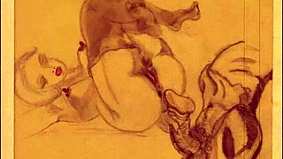 Wow! Vintage erotische tekeningen die je geest zullen blazen!