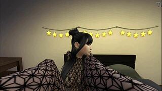 年轻18+亚洲中国女孩为客户努力工作