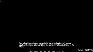 로라 크로프트가 큰 자지 몬스터들에게 야외 공공 갱뱅으로 박혀, 마법의 섬 해변에서