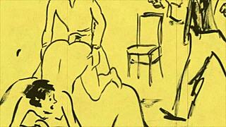 Miluju tyhle vintage erotické kresby ze starých komiksů