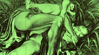 Вижте тази винтидж еротична илюстрация, чисто ретро вибрации