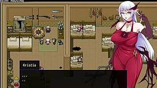 Kris udholder intens bondage og legetøj i byen af nydelse del 3 hentai spil.