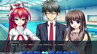 淫妖蟲ゲーム、スイルートパート46、彼女が虫たちにクリームパイ授精で手伝う