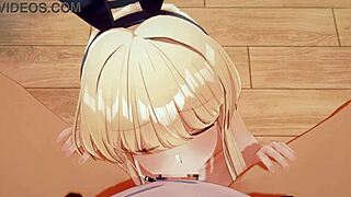 哇那个蓝档案时后入动作的变态动画超热辣！😘