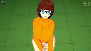 فيلما دينكلي تستخدم كس ضيق لحل لغز سكوبي دو