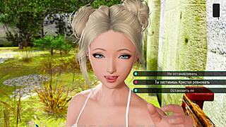 Hey, tengok girlfriend pelacur comel dalam stoking dapat aksi kumpulan dalam Ripples gameplay bahagian 10 😈