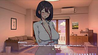 太棒了，Summer Clover 动漫无码显示与老板 Shizuko 的甜蜜传教士性爱！