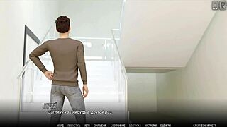 Похотливая университетская шлюха получает двойное проникновение в геймплее - Университет проблем Часть 8