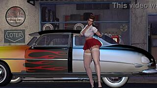 Alexxa 在 3D 独舞中热舞翘臀抖动